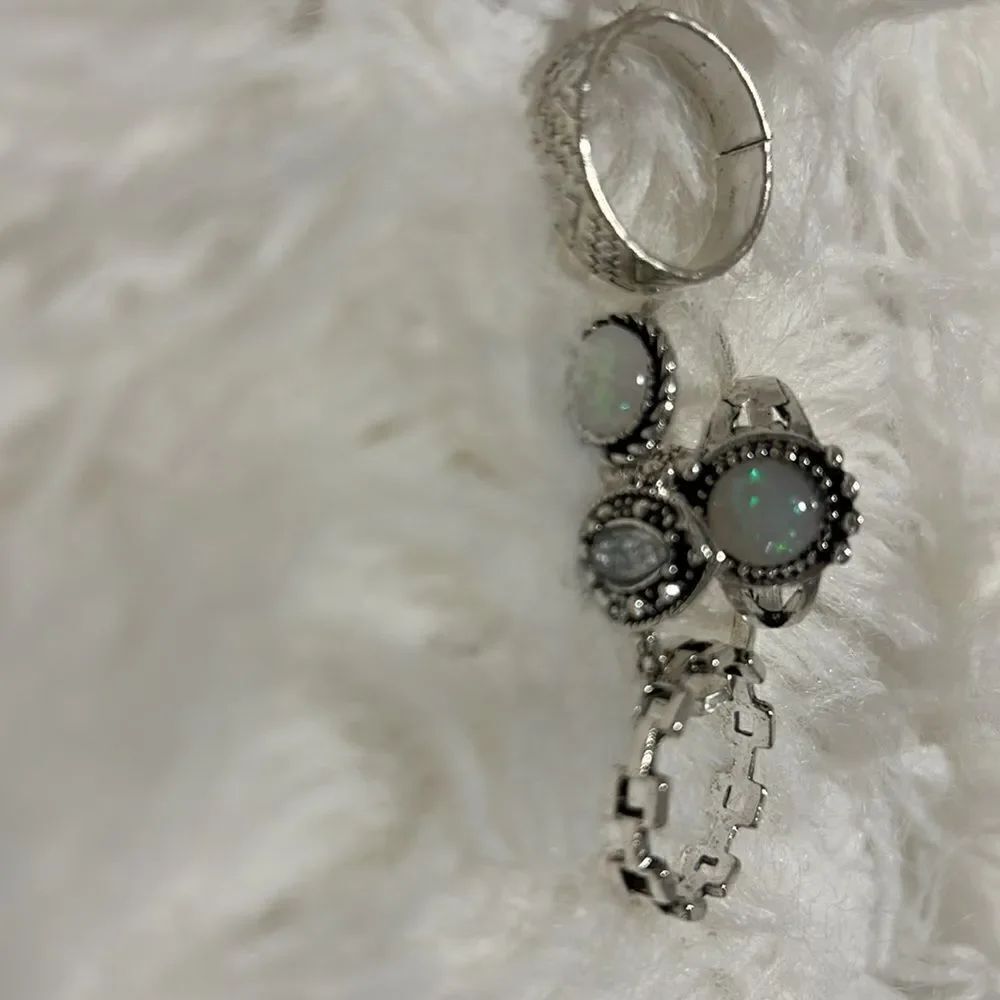 3/30$Opal ring set- Size 7